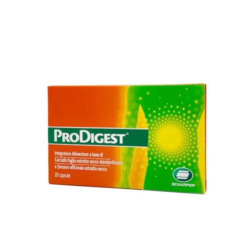 ProDigest - Suplemento dietético a base de alcachofa hoja extracto seco estandarizado y jengibre officinale extracto seco - 20 cps - Favorece la función digestiva natural