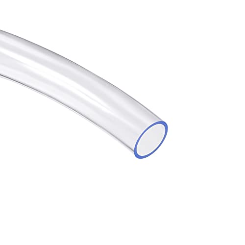 QUARKZMAN 25mm x 30mm 3 Pies Transparente Vinilo Tubo x 1uds Plástico Flexible Manguera Tubo para Industrial Agricultural Ingeniería, [PVC]