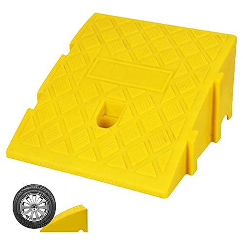 Rampas de bordillo rampa de acera Ligera portátil 25x27x13cm rampas de pavimento de Entrada para Scooter de automóviles de Carga de Motocicleta acera de Carga de Motocicletas