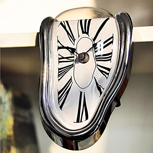 Reloj de pared surrealista con diseño de salvador salvador dalí, estilo surrealista