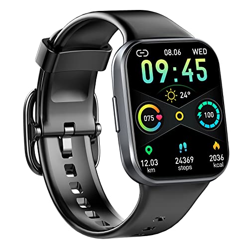 Reloj Inteligente Hombre Mujer, 2023 Nueva Smartwatch con Pulsómetro, 1.69" Smartwatch Hombre con Monitor de Sueño, Podómetro, 25 Modos Deportes, Impermeable IP68 Pulsera Actividad para Android iOS