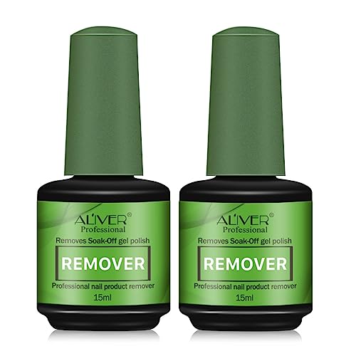 Removedor Quita Esmalte Permanente Semipermanentes Para Uñas, Nail Polish Remover Para Quitar El Esmalte De Uñas Rápido Y Fácil, Quitar Suavemente Sin Lastimar, 2 Pcs (Green 2 pcs)