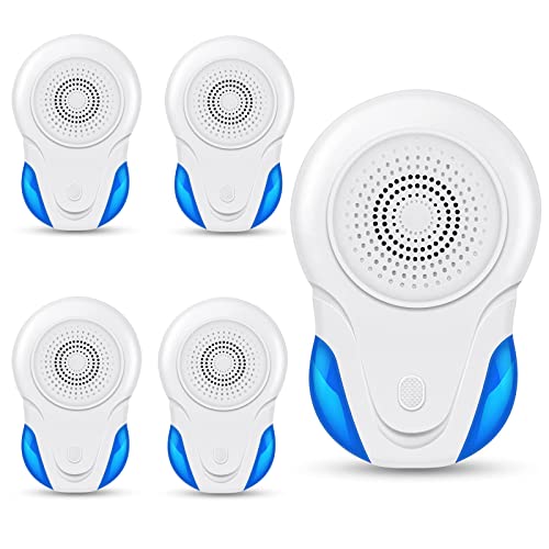 Repelente Ultrasónico de Plagas,4 Piezas Repelente de ultrasonidos para Ratones,Repelente para Mosquitos,Repelente Eléctrico Extra Fuerte para arañas,Trampas para Ratones,cucarachas,chinchetas