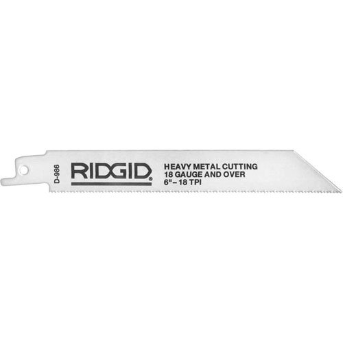 RIDGID 80520 Modelo D-988 Hojas de Sierra, Metales no Ferrosos, Tubería de Tubo de Acero Galvanizado, 3" Longitud, 18 Dientes por Pulgada