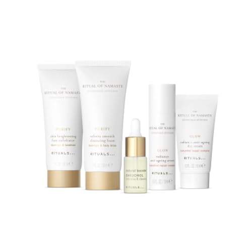 RITUALS The Ritual of Namaste – Set de regalo con 5 productos para el cuidado facial con bakuchiol y ácido hialurónico – Ingredientes naturales con propiedades antiedad