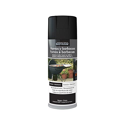 Rust-Oleum Hornos y Barbacoas pintura en spray resistente al calor Mate Negro 400ml
