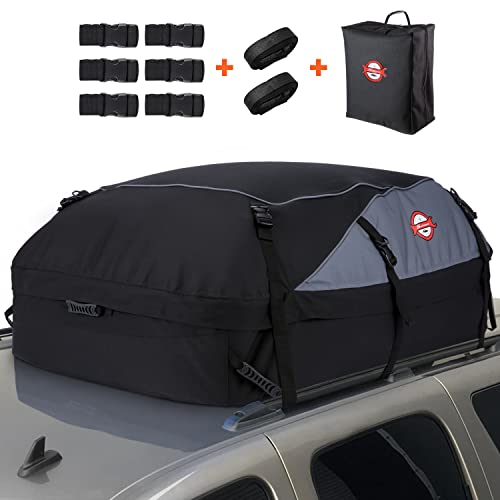 Sailnovo Maletero Techo Coche Impermeable Cofre Techo Coche Portaequipajes Coche Techo Maleta Techo Coche Plegable Impermeable Resistente 580 litros (580L/ 900D)