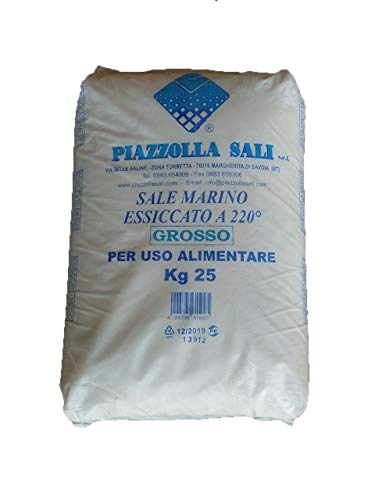 Sal Marino Grueso 25 kg, Uso Alimentario, Plazzolla Sali