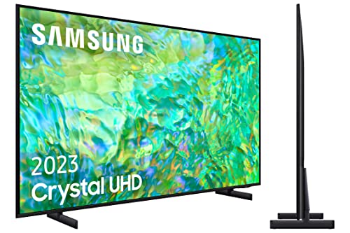 SAMSUNG TV Crystal UHD 2023 50CU8000 - Smart TV de 50", Procesador Crystal UHD, Q-Symphony, Gaming Hub, Diseño AirSlim y Contrast Enhancer con HDR10+