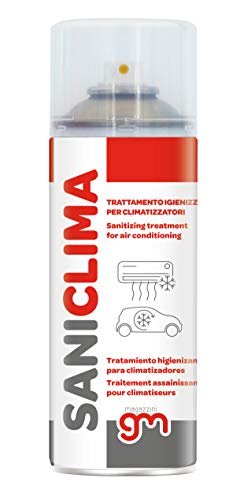 Saniclima - Desinfectante en spray para climatizadores de casa y coche, agradable perfumado a base de alcohol, 400 ml (1)