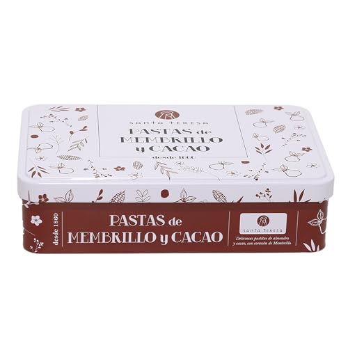 Santa Teresa - Lata De Pastas De Membrillo y Cacao - Elaboradas De Manera Artesanal Con Ingredientes Naturales. Sin Aditivos Y Sin Conservantes - 230 Gramos