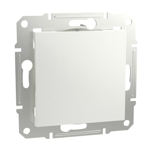 Schneider Electric Asfora EPH5670121D - Tapa ciega para enchufe e interruptor, color blanco