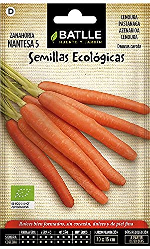 Semillas Batlle Semillas Ecológicas Hortícolas - Zanahoria Nantesa 5 - ECO - Batlle