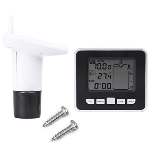 Sensor de nivel de líquido, sensor de medidor de nivel de profundidad de líquido de tanque de agua ultrasónico con pantalla de temperatura