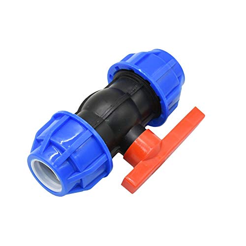 SHANG-JUN Bebedero cronometrado 1pcs PVC PE PPR DN25 del Tubo de Agua Válvula de Bola de 1" Válvula de Control de Agua El Agua del Grifo Conector Fittings para Grifo Exterior (Color : 32MM)