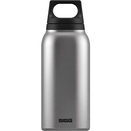 SIGG Hot & Cold Brushed Botella térmica (0.3 L), cantimplora termo con aislamiento al vacío y sin sustancias nocivas, botella de acero inoxidable hermética