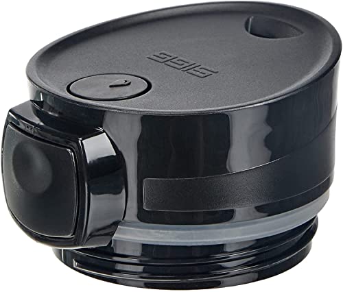 SIGG Miracle Mug Top Black Tapón redondo de repuesto (0.47 L), tapa de recambio para vaso reutilizable Miracle, tapón hermético para taza térmica
