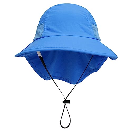 Sombreros para niños, protección 360 grados, UPF 50+, protección solar verano, cubierta para el cuello, accesorios playa, accesorios verano Fulenyi [Apparel]