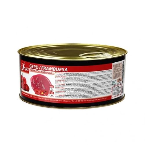 SOSA Pasta concentrada de frambuesa - 1.5kg - Ideal para repostería, elaboración de salsas y helados - uso profesional