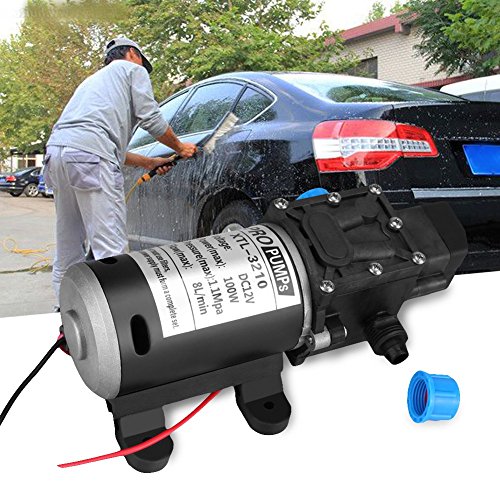 SOULONG Bomba de agua automática de alta presión, 12 V, bomba de agua de diafragma autocebante para coche, barco, caravana
