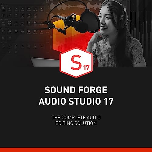 SOUND FORGE Audio Studio 17 - El multitalento para grabación, edición de audio, restauración y masterización | software de edición de audio | para Windows 10/11 PC | licencia para 1 PC
