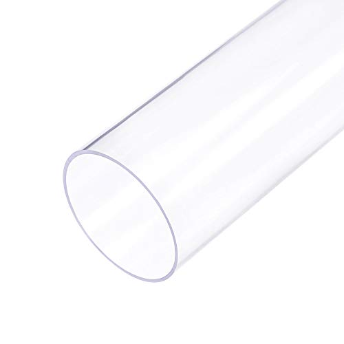 sourcing map 2 tubos de PVC rígidos transparentes de 30 mm de diámetro interior x 32 mm de diámetro exterior x 0,4 m de tubo redondo