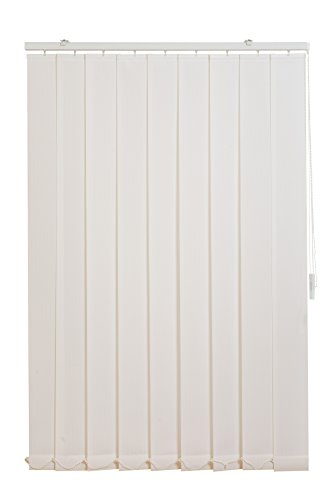 sunlines Cortina de Listones Verticales, Plástico Poliéster, Blanco, 100 x 150 cm