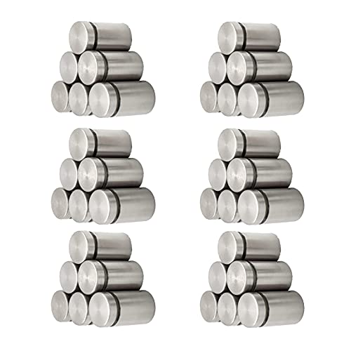 SUpoetry 30 Piezas Clavos de Publicidad, Clavos de Vidrio, Se Utiliza Para Fijar Vallas Publicitarias, Marcos de Fotos, Carteles de Vidrio y Otros Soportes de Pared (12x20 mm) SUpoetry 30 Piezas Clavos de Publicidad, Clavos de Vidrio, Se Utiliza Para Fijar Vallas Publicitarias, Marcos de Fotos, Carteles de Vidrio y Otros Soportes de Pared (12x20 mm)
