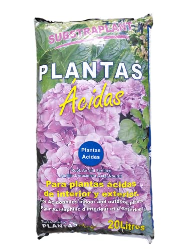 Sustrato Plantas Ácidas 20 litros Substraplant, Ideal para Hortensias, Azaleas, rododendros...