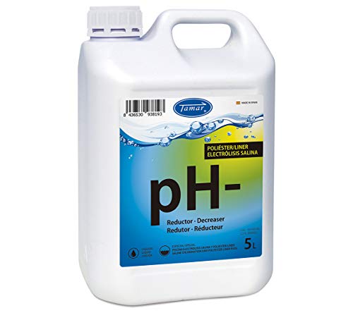 Tamar Reductor pH Poliester/Liner y Electrolisis Salina, regulador de pH 5 litros