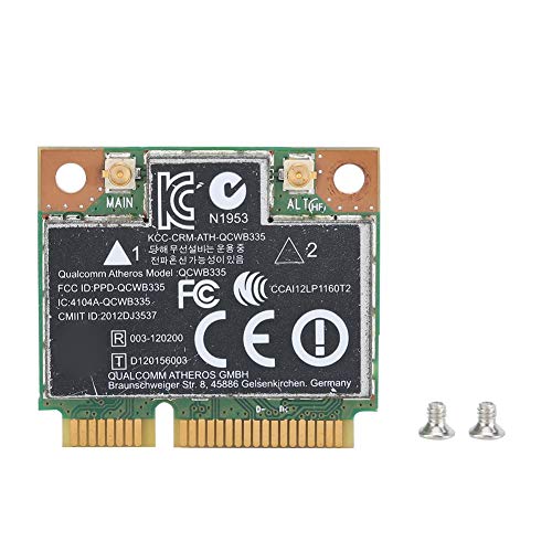 Tarjeta de red, 150Mbps 2.4G Tarjeta de red inalámbrica Bluetooth 4.0 con interfaz MINI PCI-E para HP ProBook 450, 2.4G/150M Tarjeta de trabajo para computadora portátil para mini máquina, máquina tod