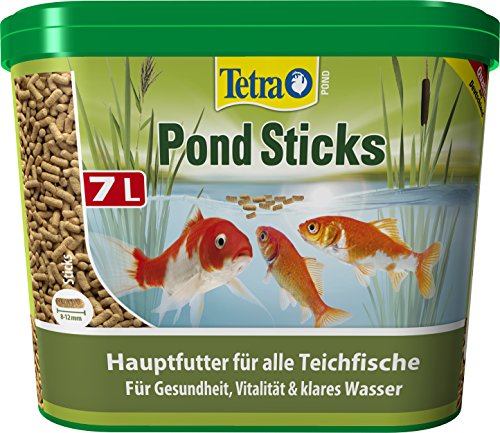 Tetra Pond Sticks, Alimento Completo para Peces de Estanque, para Peces Sanos y Agua Clara en el Estanque, cubo de 7 L