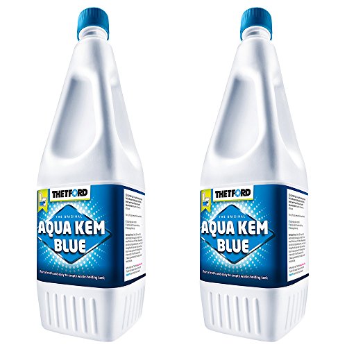 Thetford Aqua KEM Blue 2L - Juego de 2 productos para inodoro químico para cuidado de inodoro