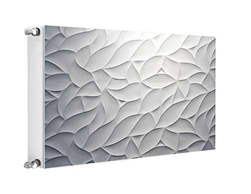 TMK Cubierta magnética para radiador, revestimiento de radiador, 80 x 60 cm, diseño gris