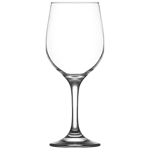 Tradineur - Set de 6 copas de vino de cristal modelo fame, 480 ml, juego de 6 copas de vino, 22 x 8 cm