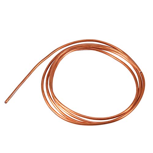 Tubo cobre 4mm, Tubo de cobre 4mm, Tubo de cobre de 2m, Tubo de cobre suave, Tubería de cobre de 4 mm, Tubo de cobre de bobina suave para plomería de refrigeración (OD 4 mm x ID 3 mm)