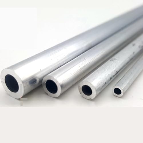 Tubo de aluminio AL6063, 2mm de espesor, 6-70mm de diámetro exterior, recto, 300mm, 500mm de largo, redondo, tubo de aleación de aluminio 6063 (Size : 300mm, Color : OD 13 x ID 9mm)