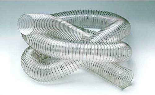 Tubo de poliuretano transparente en espiral para aspiradora de ruidos Paquete de 5 m (Ø 100 mm)