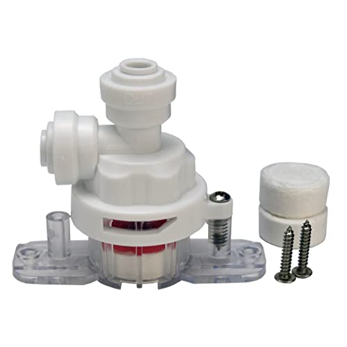 TWaLa Aquastop - Válvula de seguridad para manguera de 1/4" (6,35 mm) para sistemas de ósmosis, filtro de agua, SBS y frigorífico, protección Leka