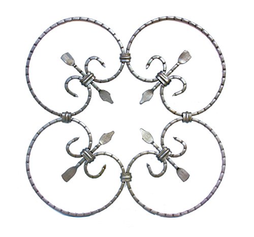 UHRIG ® Ornamento de hierro forjado para la barandilla de la cerca y rejilla de la ventana de acero de hierro forjado de arte