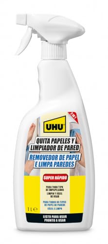 UHU Quita Papeles -Limpiador de paredes y papel pintado- Spray 1 l
