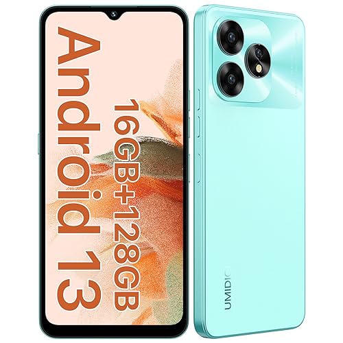 UMIDIGI A15C Teléfono Móvil (2023),Android 13 moviles, 8+8GB+128GB/1TB, Cámara 48MP+8MP, 6,7" Pantalla HD+,Batería 5000mAh Movil,Smartphone 4G Dual SIM/Octa-Core/NFC/Fingerprint/OTG/GPS（Verde）