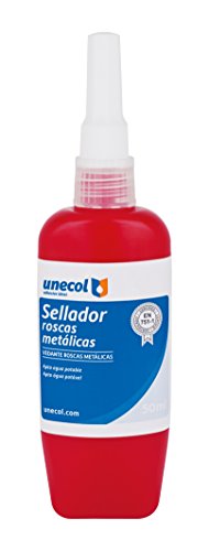 Unecol 8637 Sellador para roscas metálicas (tubo flexible), Amarillo, 50 ml