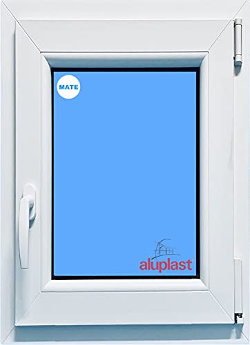 (V30M) Ventana PVC 500x800 Blanca Oscilobatiente derecha Vidrio Mate