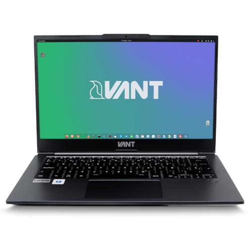 VANT Edge v2024 - Ordenador Portátil de 14" (Intel Core i7-1355u, 16GB RAM DDR5, 500GB SSD PCIe4.0, Intel Iris Xe Graphics, Ubuntu) Negro - Teclado QWERTY Español