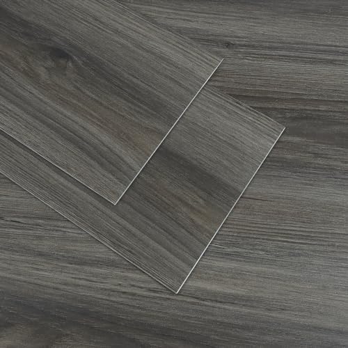 VaryPaper Suelo Vinilo Autoadhesivo Efecto Madera Marrón Grisáceo 90cmx15cm 10 Piezas Tarima Flotante para Suelos Papel Adhesivo Suelo Cocina Baldosas Adhesivas Suelo Salon Dormitorio Suelo Laminado