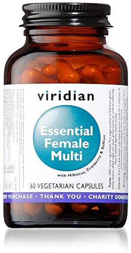 Viridian Multivitaminas para Mujer con Hibiscus, Arándano y Azafrán - 30 Cápsulas, 30 unidad, 1