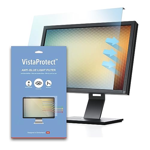 VistaProtect - Filtro Anti Luz Azul y Protector Premium para Pantallas de Ordenador & Monitores, Desmontable (Universal de 20" a 22" Pulgadas)
