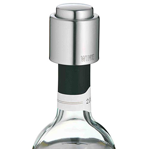 WMF Vino - Tapón para Botella de Vino, Acero Inoxidable Cromargan Pulido