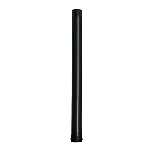 WOLFPACK LINEA PROFESIONAL - Tubo de Estufa Pellet Acero Vitrificado Negro Ø 80 mm. Longitud 100 cm. Estufas de Leña, Chimenea, Alta resistencia,